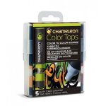Set Chameleon Color Tops, 5ks - zemité tóny