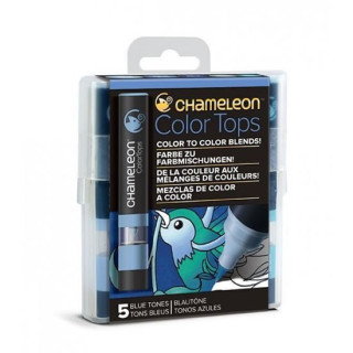 Set Chameleon Color Tops, 5ks - modré tóny