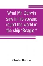 What Mr. Darwin saw in his voyage round the world in the ship Beagle.