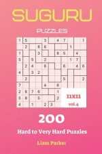 Suguru Puzzles - 200 Hard to Very Hard Puzzles 11x11 vol.4