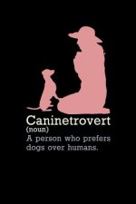 Caninetrovert: 120 Pages I 6x9 I Karo I Funny Pickleball Gifts for Sport Enthusiasts