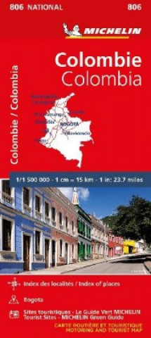 Colombia - Michelin National Map 806