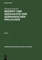 Begriff Und Geschichte Der Germanischen Philologie