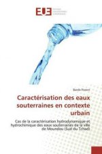 Caractérisation des eaux souterraines en contexte urbain