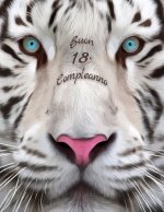Buon 18o Compleanno: Libro di compleanno a tema tigre bianca che pu? essere usato come diario o quaderno. Meglio di una compleanno carta!