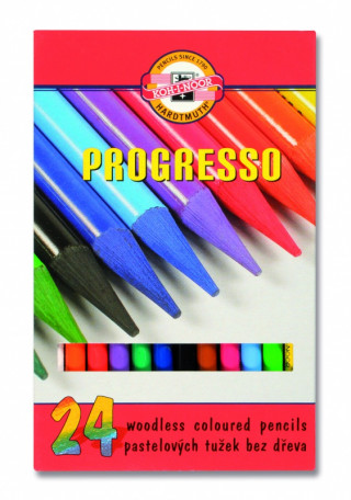 Koh-i-noor pastelky PROGRESSO dlouhé sada 24 ks