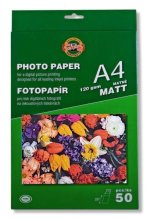 Koh-i-noor fotopapír A4 matný 120g 50 ks