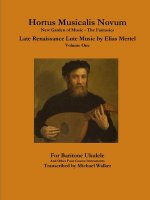 Hortus Musicalis Novum New Garden of Music - The Fantasies Late Renaissance Lute Music by Elias Mertel Volume One  For Baritone Ukulele and Other Four