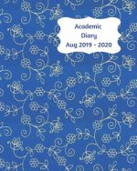 Academic Diary Aug 2019-2020: 8x10 day to a page academic year diary, hourly appointments and space for notes on each page. Perfect for teachers, st