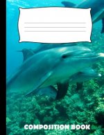 Composition Book: Dolphin Composition Notebook Wide Ruled