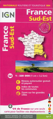 France Sud-Est 1:320 000