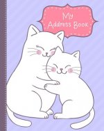 My Address Book: for Kids from Kindergarten to 3rd Grade - Cuddle Cats Book Cover, Extra Pages for Notes, and Primary Ruled Entries wit