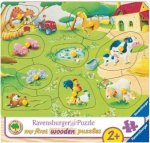 Ravensburger Kinderpuzzle - 03683 Kleiner Bauernhof - my first wooden puzzle mit 9 Teilen - Puzzle für Kinder ab 2 Jahren - Holzpuzzle