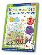 Kunterbuntes Malen nach Zahlen - Fahrzeuge, Dinos