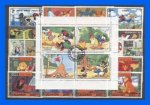 25 verschiedene Briefmarken Comics Walt Disney