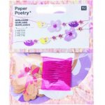 Girlande, Crafted Nature, Blumen, Rosa Fsc Mix