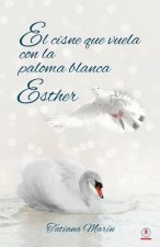 cisne que vuela con la paloma blanca