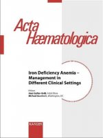Iron Deficiency Anemia - Management in Different Clinical Settings
