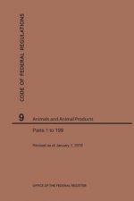 Code of Federal Regulations Title 9, Animals and Animal Products, Parts 1-199, 2019