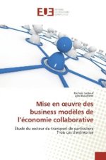 Mise en oeuvre des business modèles de l'économie collaborative