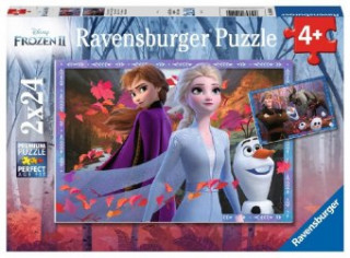 Ravensburger Kinderpuzzle - 05010 Frostige Abenteuer - Puzzle für Kinder ab 4 Jahren, mit 2x24 Teilen, Puzzle mit Disney Frozen
