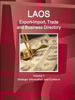 Laos Export-Import, Trade and Business Directory Volume 1 Strategic Information and Contacts