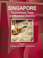Singapore Export-Import, Trade and Business Directory Volume 1 Strategic Information and Contacts