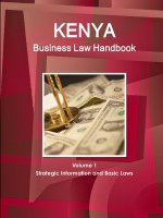 Kenya Business Law Handbook Volume 1 Strategic Information and Basic Laws