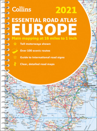 Road Atlas Europe 2021 Essential