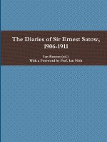 Diaries of Sir Ernest Satow, 1906-1911