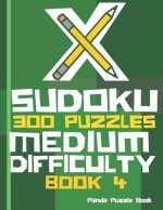 X Sudoku  - 300 Puzzles Medium Difficulty - Book 4