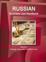 Russian Business Law Handbook Volume 1 Strategic Information and Basic Laws