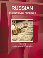 Russian Business Law Handbook Volume 12 Taxation Laws and Regulations