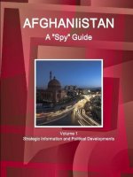 Afghanistan A Spy Guide Volume 1 Strategic Information and Political Developments
