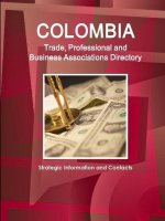 Colombia Trade, Professional and Business Associations Directory - Strategic Information and Contacts