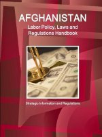 Afghanistan Labor Policy, Laws and Regulations Handbook