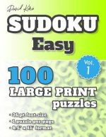 David Karn Sudoku - Easy Vol 1: 100 Puzzles, Large Print, 36 pt font size, 1 puzzle per page