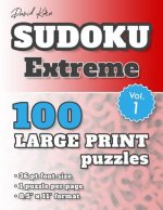 David Karn Sudoku - Extreme Vol 1: 100 Puzzles, Large Print, 36 pt font size, 1 puzzle per page