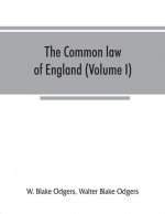 common law of England (Volume I)
