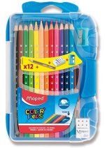 Kredki Colorpeps trójkątne  12 sztuk+ akcesoria