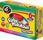Farby plakatowe AS 6 kolorów - 20 ml