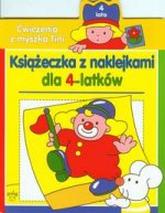 Ćwiczenia z Myszką Tini Książeczka z naklejkami dla 4-latków