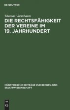 Die Rechtsfahigkeit Der Vereine Im 19. Jahrhundert