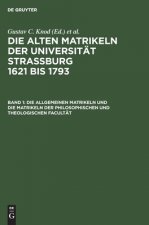 Allgemeinen Matrikeln Und Die Matrikeln Der Philosophischen Und Theologischen Facultat
