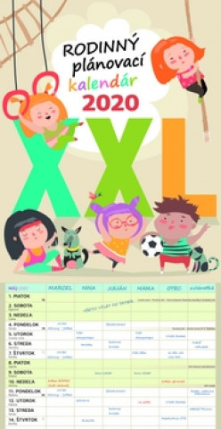 Rodinný plánovací kalendár 2020 XXL
