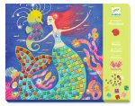 Djeco Mozaikové obrázky s drahokamy -  Mořské panny