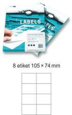 Etikety EUROLABELS - 8 etiket na A4 (100 ks), 140g