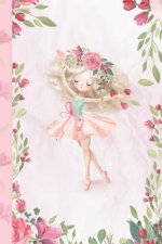 Zauberhafte Ballerina, tanzendes Mädchen: Notizbuch und Tagebuch für Mädchen, Geschenk Einschulung ca. A5 liniert