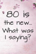 80 is the New... What Was I Saying?: Funny 80 Year Old Gag Gift for Women