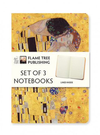 Gustav Klimt Set of 3 Mini Notebooks (Diár)